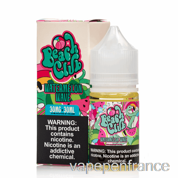 Vague De Pastèque - Sels De Club De Plage - Stylo Vape 30 Ml 30 Mg